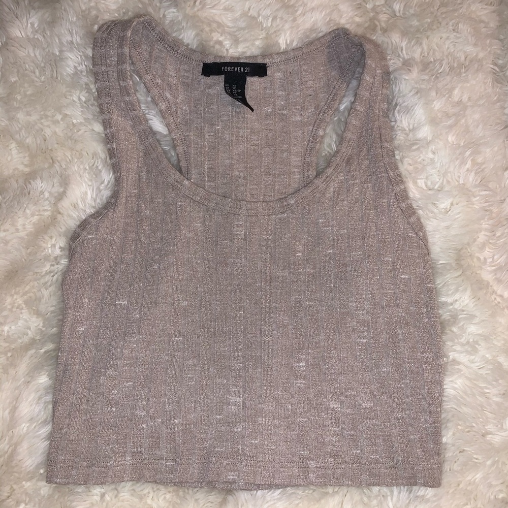 🤎 Knit, cropped tank top